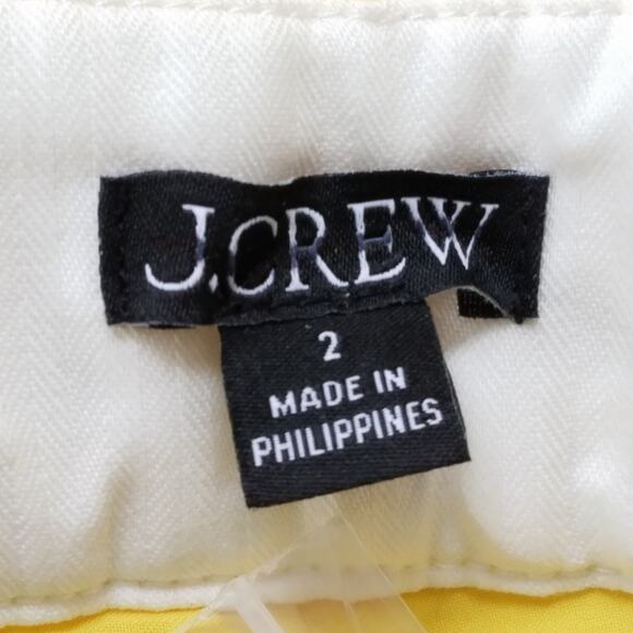 J.‎ Crew Juniper Tweed Tapered Pant Size 2 Honeycomb Yellow Wool Blend NWT BW535 - Picture 4 of 6